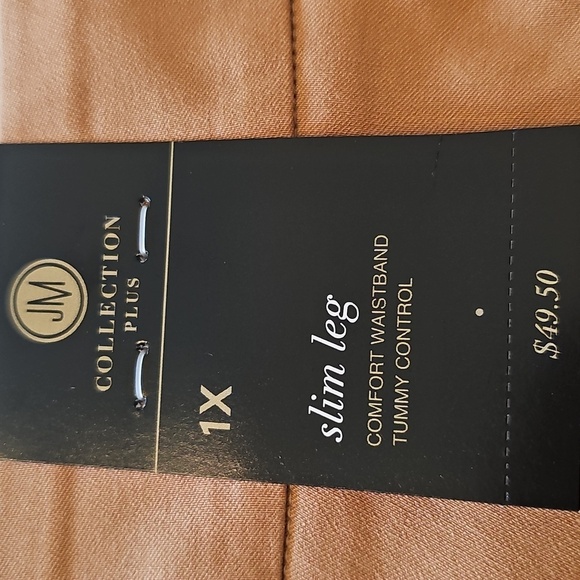 NEW JM Collection Plus Size Pull On Cambridge Pants Canyon Trail 1X - Picture 10 of 15